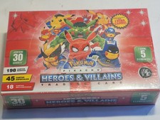 Pokemon Pikachu Heroes And Villains Trading Cards Sealed Factory Boxes 30 Packs picture