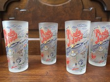 Catstudio 2004 Frosted Glasses Rhode Island Set of 4 picture