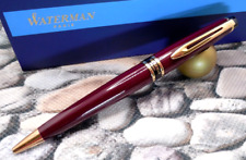 WATERMAN EXPERT ll  BALLPOINT PEN  BURGUNDY/GOLD  NEW IN BOX  LOT 143 picture