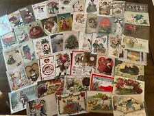 Nice Lot of 50~Mixed Vintage Antique Holidays Greeting Postcards~in sleeves-h617 picture