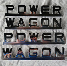 Four Rare Dodge Power Wagon Emblems Excellent Condition 1946 to 1957 picture