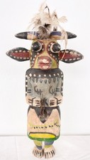 big rare old Hopi Indian Doll figure Arizona old German collection 14 inch picture