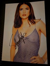 W/COA ORIGINAL SALMA HAYEK AUTOGRAPH ON AWESOME 8.5 X12