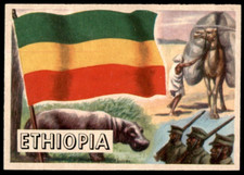 1956 Flags of the World #48 Ethiopia NEAR MINT **GGQR** picture