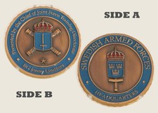 Swedish Armed Forces HQ Joint Force Training Challenge Coin  1#15 picture
