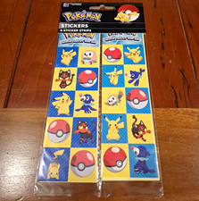 Pokémon 2017 Glossy Paper Sticker Set 8 Strips Multicolor Pikachu & Friends picture