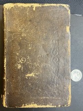 Antique 1843 English Bible Leather 24 Mo. Pocket Bible G. Eyre London VG Rare picture