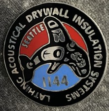 VTG UBC Local 1144 Carpenters Challenge Coin SeaTac WA Drywall Applicators LADS picture