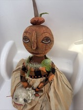 Vintage Bethany Lowe Halloween Kim Khohler Jack O’ Lantern Shelf Sitter RETIRED picture
