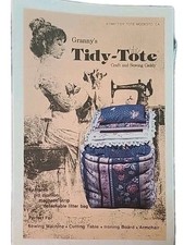 New Craft & sewing Caddy pattern 1981 Granny's Tidy-tote - Armchair craft bag picture