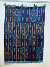 Vintage Fabulous African Baule Ikat Textile Cloth 150x110 Cm picture