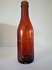 Vintage Amber Brown Straight Side Coca Cola Bottle - New Orleans, Louisiana. picture