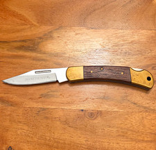 Winchester 4661216A Lockback 1-Blade Manual Folding Pocketknife SS Wood 2005 picture