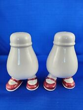 Vintage Carlton Walking Lustre Red Shoe Salt and Pepper Shakers picture