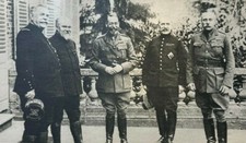 1916 Vintage WWI Illustration General Joffre President Poincare King George picture