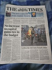 The Times Newspaper from Tuesday 20th October 2026. picture