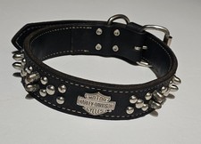 Vintage Harley Davidson Studded Dog Collar Large  picture