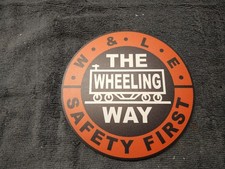 Wheeling & Lake Erie 8 inch  round sign. 
