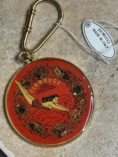 Vintage FIORUCCI Pacific Paradise Keychain Red Enamel Swimmer Charm Italy NWT picture