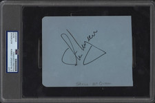 STEVE MCQUEEN Iconic Actor Signed Autograph Cut 4.5 x 5.5 PSA - d. 1980    RARE picture