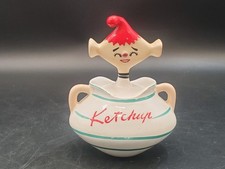 Vintage Holt Howard Davar 1959 Pixieware Ketchup Condiment Jar w/ Spoon Pixie picture