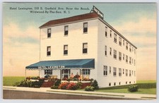 Wildwood By The Sea New Jersey Hotel Lexington Linen Postcard Vintage picture