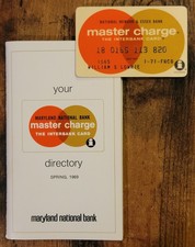 Vintage Master Charge Credit Card With Directory Booklet Expired 1971 picture