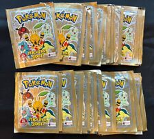 2001 Merlin Pokemon Series 3 Vintage Sealed Sticker Packs - Lot 25x picture