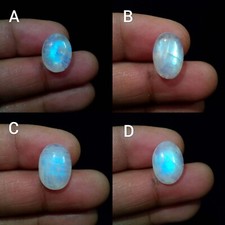 Gorgeous Rainbow Moonstone Cabochon Oval Shape Loose Gemstone Jewelry For Making picture