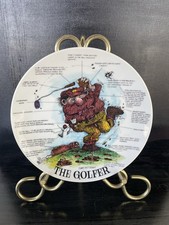 Vintage 1982 The Golfer By Gary Patterson Humorous Collectors Plate picture
