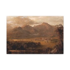 Frederic Edwin Church (1826-1900) Mountains of Ecuador 1855 - Canvas Wall Art picture