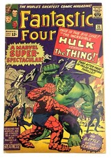 Fantastic Four #25 1964  6.0 F 🔑 1st Battle Thing vs Hulk picture