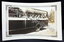 1930s Willett Motor Coach, Pretty Girls Bus Lesbian Interest Photo B&W Snapshot picture