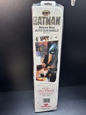 VTG 1989 Batman DC Comics Deluxe Auto Car Sun Shield  Made in USA New Sealed picture