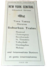 SEPTEMBER 1944 NYC NEW YORK CENTRAL ADIRONDACK DIVISION MONTREAL SUBURBAN PUBLIC picture