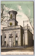 Centenary M.E. Church New Albany Indiana IN Methodist Episcopal c1910 Postcard picture
