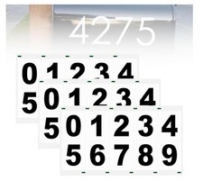 Nanofilm Postbox Number Sticker, Postbox Number Reflective Digital Sticker picture