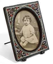 Antique Italian Micro Mosaic Millefiori Photo Frame Grand Tour Tesserae Art 1920 picture