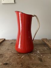 1950s Red Dansk Kobenstyle Wrapped Handle Pitcher by Jens Quistgaard picture