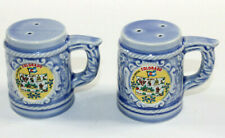 Vintage German Beer Mug Souvenir Salt & Pepper Shakers Colorful Colorado  Japan picture