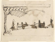 Giuseppe Barberi 1780s Vintage Sketch Table Drawing Photo Reprint Wall Art picture