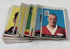 A&BC FOOTBALLERS TRADE CARDS X 27 -WITH PLANET -  CIRCA 1958 picture