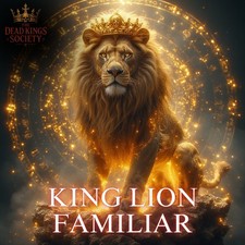 King Lion Guardian Spirit Familiar —Protection, Presence, Power & Warrior Energy picture
