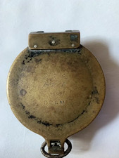 Rare WWII German Officer's Compass - Busch Rathenow D.R.G.M.-Brass Marschkompass picture