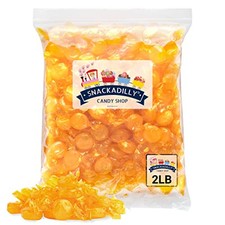 Butterscotch Candy Buttons 2 Lbs. - Individually Wrapped Hard Candy picture