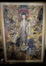 Yoshitaka Amano Lotus Sutra Poster Nichiren Buddhist Art Modern Painting picture