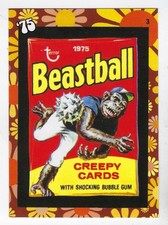 2025 Wacky Packages ANS All-New Series FLASHBACK To '75 Card #3 BEASTBALL nm+ picture