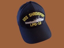 USS SHREVEPORT LPD-12 NAVY SHIP HAT U.S MILITARY OFFICIAL BALL CAP U.S.A MADE picture