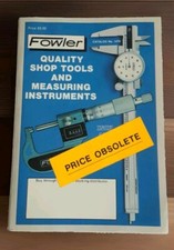 Fowler Quality Shop Tools and Measuring Instruments Vtg 1979 Catalog No. 1479 picture