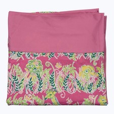 Rare Vintage Lilly Pulitzer Millionaires Row Jungle Square Tablecloth 53”x 53” picture
